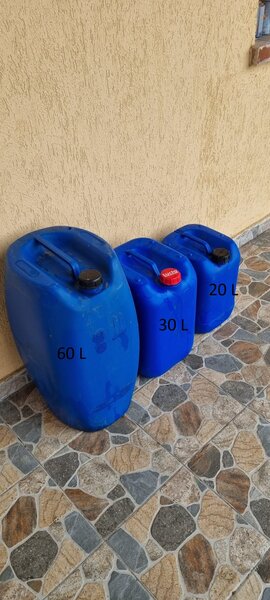 Canistra platic 20 L - 30 L - 60 L.